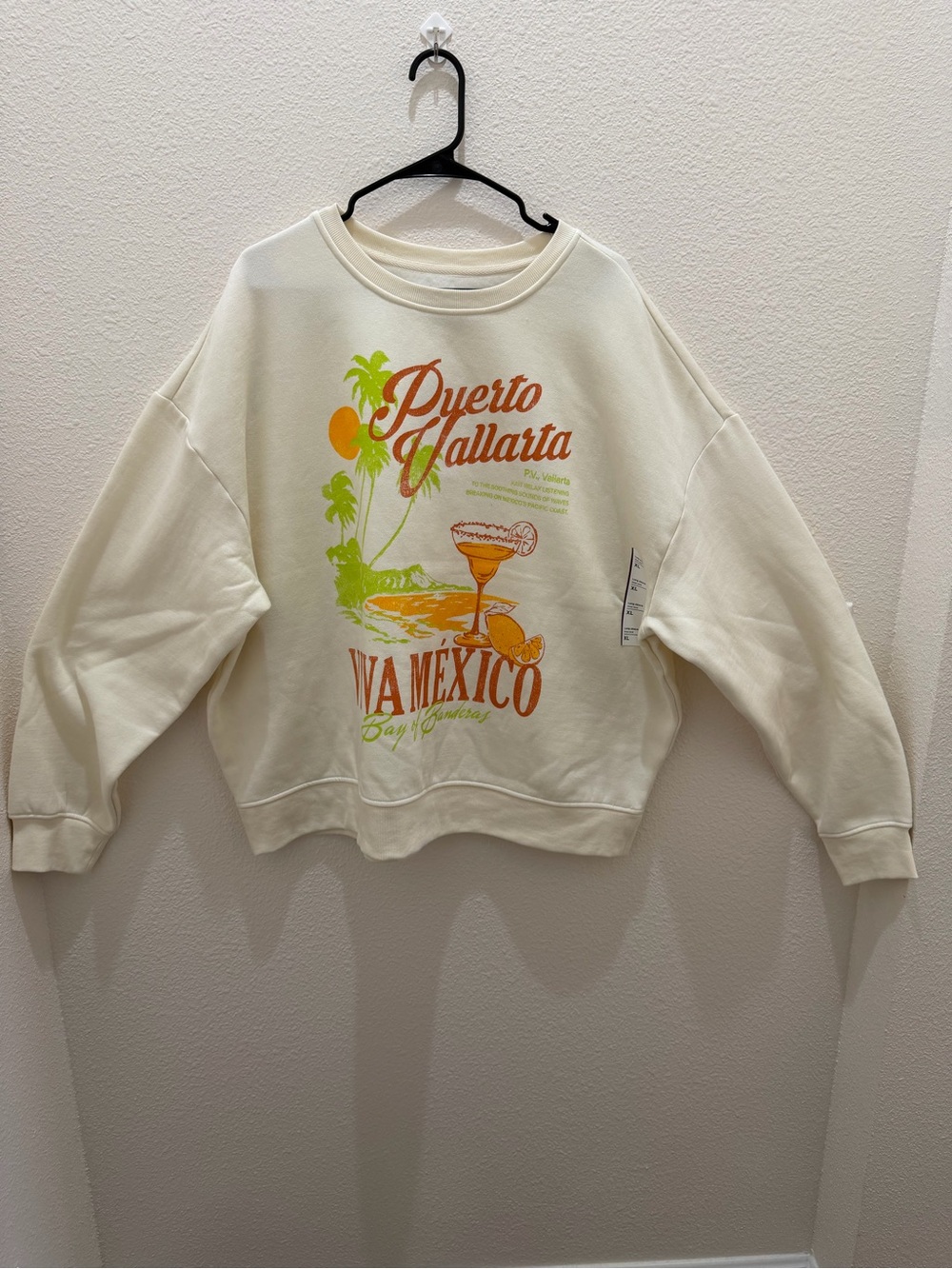 Original Use Cream Puerto Vallarta Graphic Crewneck